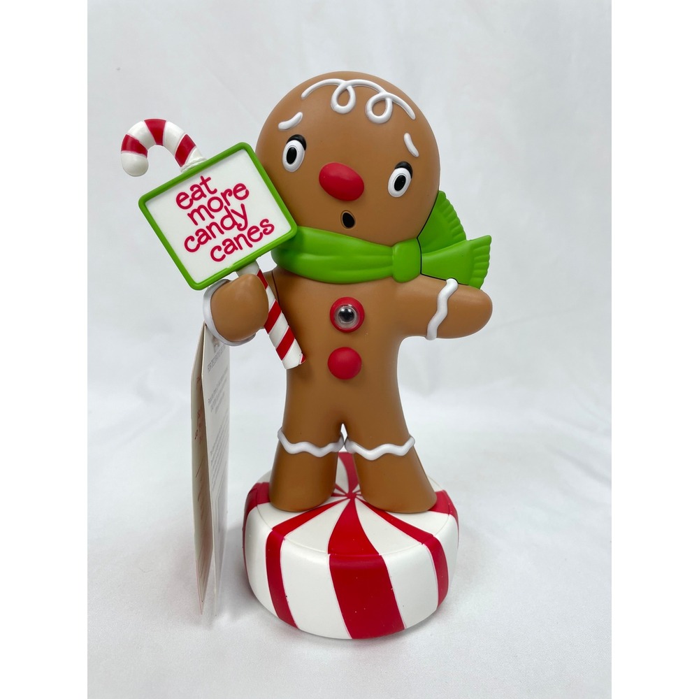 Hallmark Wisecrackin' Gingerbread Boy Christmas Talk Sing Motion Activated Works